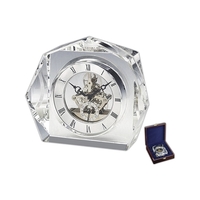 Crystal clock, 5 1/2" x 5" x 1 3/4".... from ASI 55540 Furniward Company /...