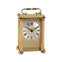 Gold carriage clock made of 100% brass.... from ASI 55540 Furniward Company /...