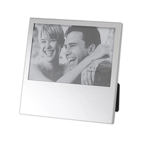 Brush metal silver photo frame fits 4" x 6" photo.... from ASI 55540...