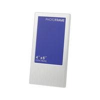 Silver metal photo frame fits 4" x 6" photo.... from ASI 55540 Furniward...