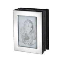 Silver metal photo album , 4 3/4" x 6" x 2",... from ASI 55540 Furniward...