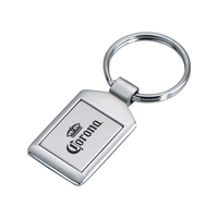 Silver colored key chain, 1 1/4" x 3" x 1/4".... from ASI 55540 Furniward...