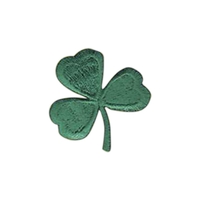 Shamrock - Embroidered, stock appliques with a peel and stick backing.......