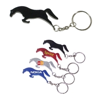 Horse shape bottle opener with key chain, black.... from ASI 74585 Nu Promo...