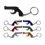Gun shape bottle opener keychain