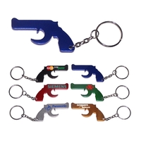Gun shape bottle opener keychain