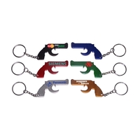 Gun shape bottle opener keychain