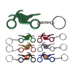Motorbike shape bottle opener keychain
