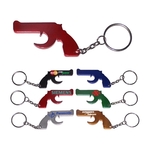 Gun shape bottle opener keychain