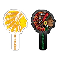 6" Indian chief shaped rally hand fan made of weatherproof recyclable... from...