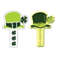 6" St. Patrick's Day hat shaped rally hand fan made of... from ASI 68207 MAC...