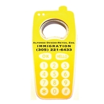 Jumbo size cell phone shape magnetic bottle opener