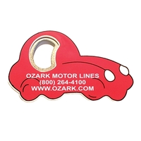 Jumbo size car shape magnetic bottle opener