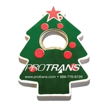Jumbo size Christmas tree shape magnetic bottle opener