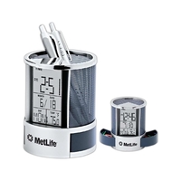 Clock organizer with pen holder.... from ASI 40544 Binaco / Binaline