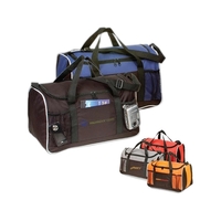 Duffel bag, 600 denier polyester with dual zippered side pockets.... from ASI...