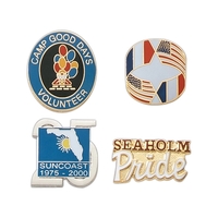 Die Struck brass CloisEpoxy lapel pin with military clutch, and burr... from...