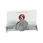 Business Card Holder with Custom Emblem