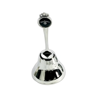 Silver finish dinner bell souvenir collectible with emblem.... from ASI 68760...