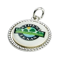 Silver finish charm souvenir collectible with emblem.... from ASI 68760...