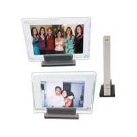 Leather based thick entrapment with corner magnets to hold your photo... from...