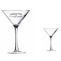 10oz colored stem martini glasses. Spot color.... from ASI 80093 Pyrographics...