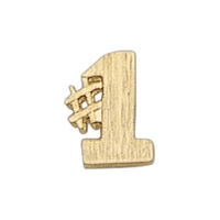 Number 1 Lapel Pin