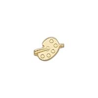 Artist's pallet lapel pin with military clutch, up to 5/8".... from ASI 68760...