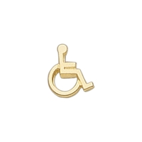 Handicap symbol (5/8") lapel pin with military clutch.... from ASI 68760...
