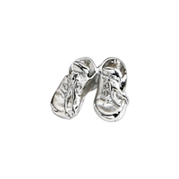 Baby shoes lapel pin with military clutch, up to 5/8".... from ASI 68760...