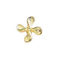 Propeller shape lapel pin with military clutch, up to 5/8".... from ASI 68760...