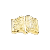 Book shape lapel pin with military clutch, up to 5/8".... from ASI 68760...