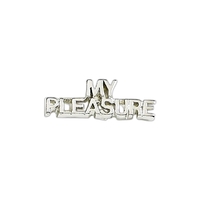 My Pleasure lapel pin with military clutch, up to 7/8".... from ASI 68760...