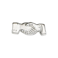 Handshake lapel pin with military clutch, up to 7/8".... from ASI 68760...