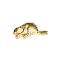 Beaver shape lapel pin with military clutch.... from ASI 68760 Marken...