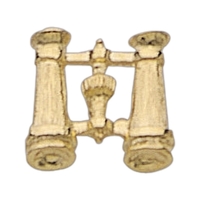 Binoculars lapel pin with military clutch, up to 1".... from ASI 68760 Marken...