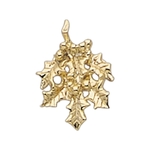 Holly Leaves Lapel Pin