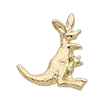 Kangaroo with Baby Lapel Pin