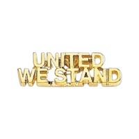 United We Stand lapel pin with military clutch, up to 1".... from ASI 68760...