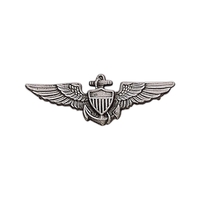 Pilot's wings (2 posts) lapel pin with military clutch, up to... from ASI...