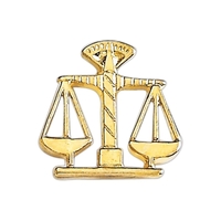 Scales of Justice Lapel Pin