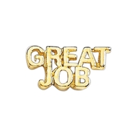 Great Job lapel pin with military clutch, up to 3/4".... from ASI 68760...