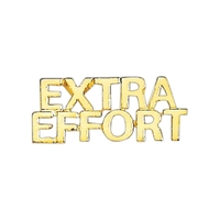 Extra Effort lapel pin with military clutch, up to 3/4".... from ASI 68760...