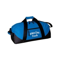 Mid-duffel bag with zippered large compartments, adjustable shoulder strap,...