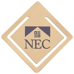 Diamond Silk Screened Bookmark Clip