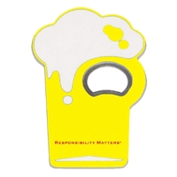 Jumbo size beer cup shape magnetic bottle opener