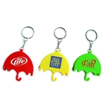 Umbrella shape tape measure key chain