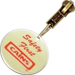 Zipper Pull (1.5" round) w/a die struck/color filled imprint