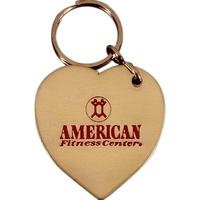 Solid .051 gauge polished brass heart shape key tag.... from ASI 41080 Nelson...