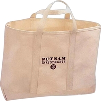 Natural tote bag with natural carry handles and natural color double... from...